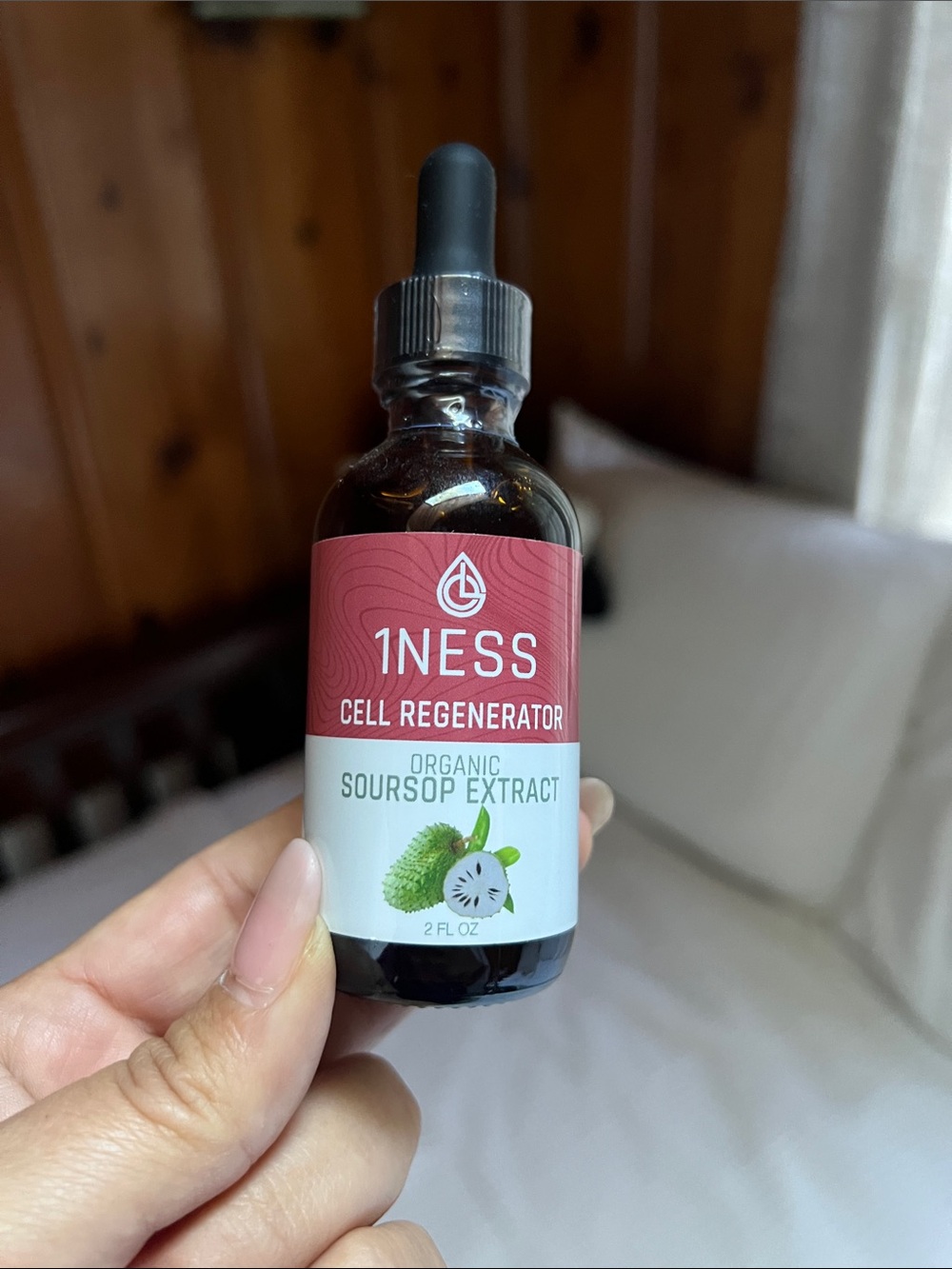 1NESS Organic Soursop Extract 2 oz | Graviola Fruit & Leaf Liquid | New Sealed